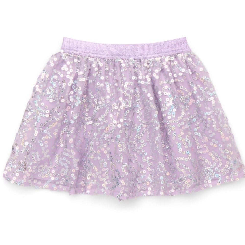Garanimals Crocus Petal Girls Sequin Skirt Size 7 NWT